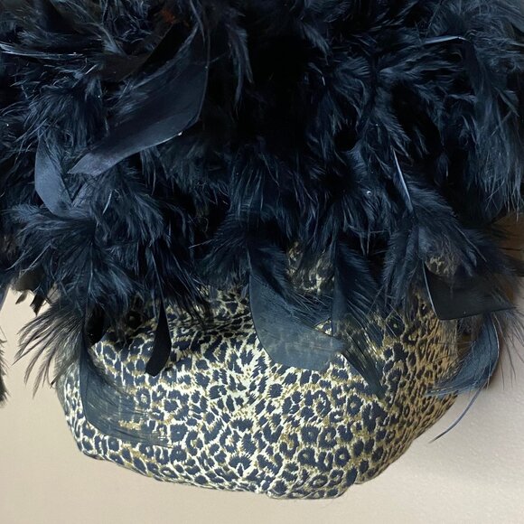 Whimsical Animal Print Feather Beaded Purse - An Eclectic Fashionista's Bag - Picture 3 of 5